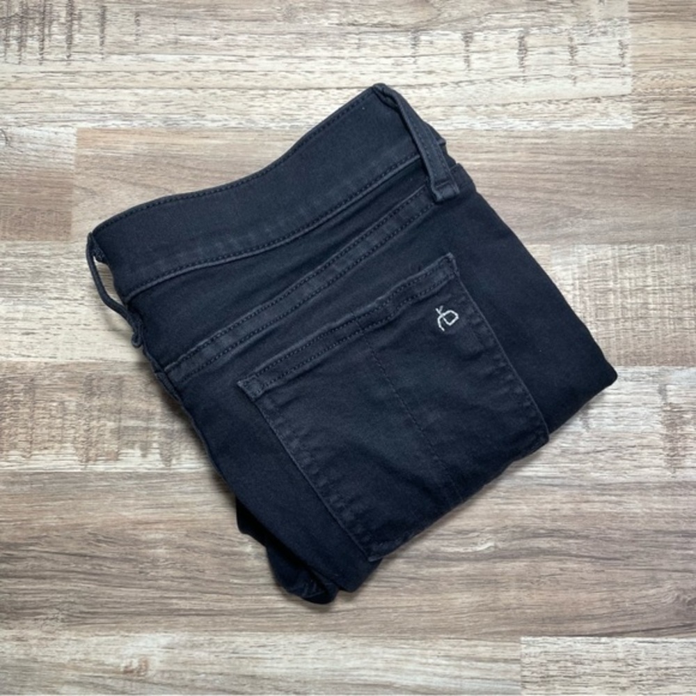 Rag &‎ Bone Raw Hem Ankle Skinny Denim Jeans W1526I769BRA Black Size 27 EUC